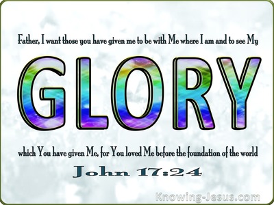 John 17:24 That They May See My Glory (silver)